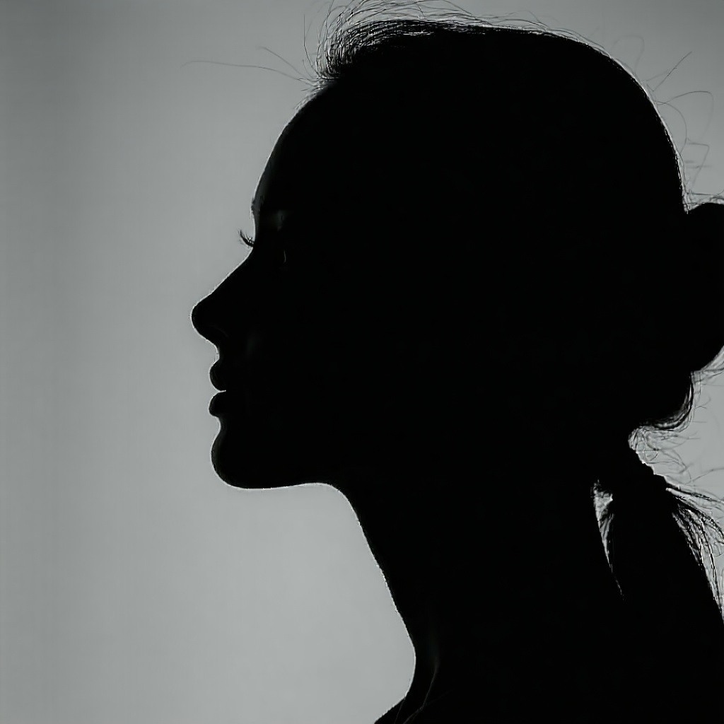 side profile silhouette of a womans face-Mar-27-2025-07-22-29-3483-PM