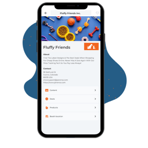 Mobile app - exhibitor booths