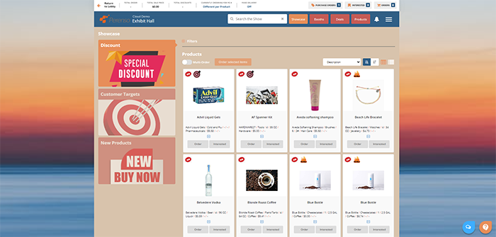 virtual events - showcase products and deals