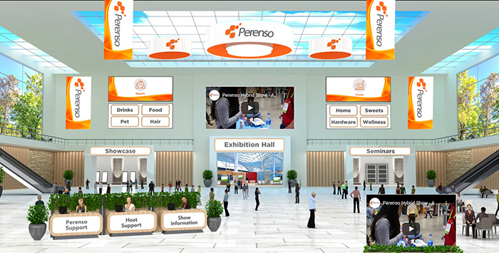 Customize your virtual trade show 3D lobby