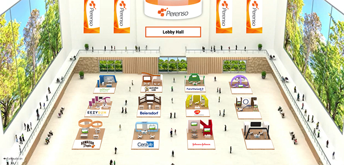 Customize your virtual trade show category room and webinar auditorium.
