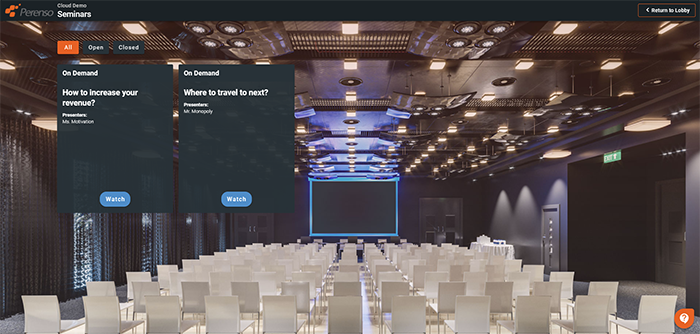 Live and on-demand webinars allow you to share information with your customers throughout the virtual event and receive analytics with attendee tracking. With our Zoom integration, it is even easier to host webinars and trainings. Live and on-demand webinars allow you to share information with your customers throughout the virtual event and receive analytics with attendee tracking. With our Zoom integration, it is even easier to host webinars and trainings.