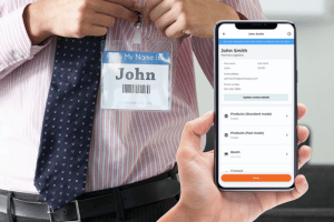 Easy lead capture for trade show exhibitors.